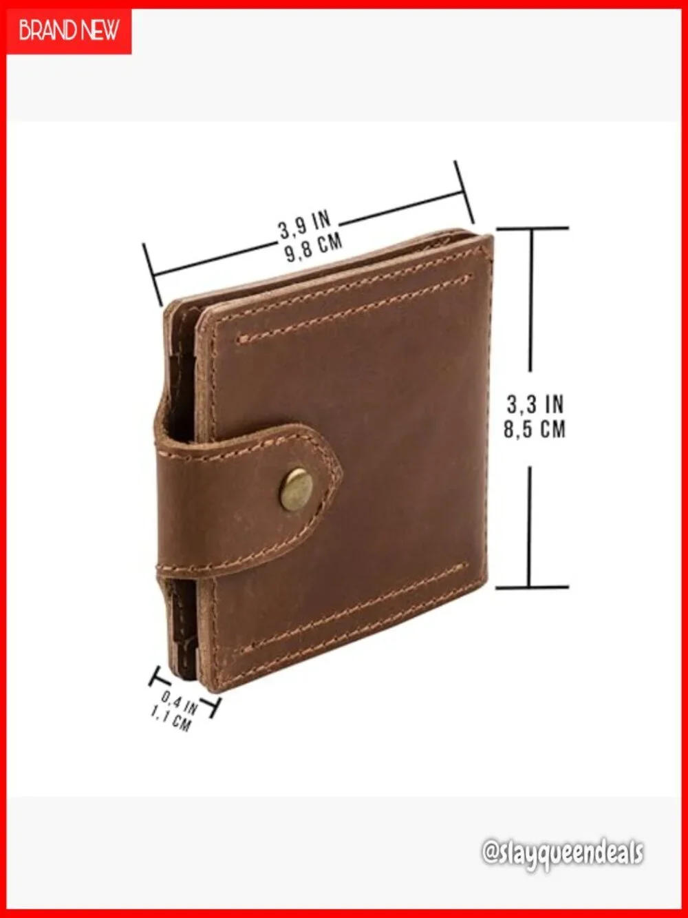 Slim Bifold Leather Wallet with Money Clip RFID Blocking Coin Pocket